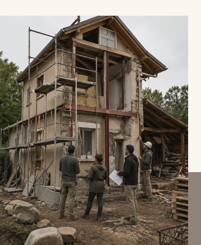 Реконструкция загородного дома под ключ в Ленинске-Кузнецком от бюро