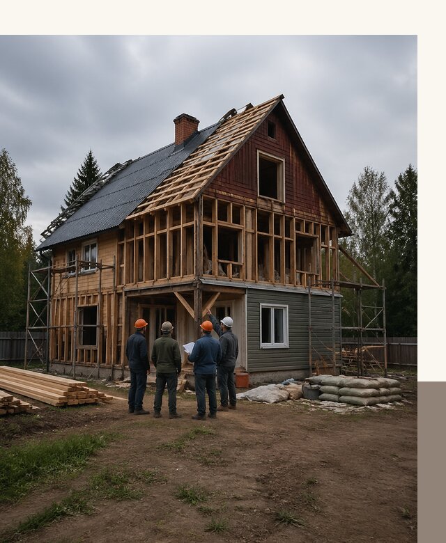 Реконструкция дачного дома в Ленинске-Кузнецком под ключ с проектом