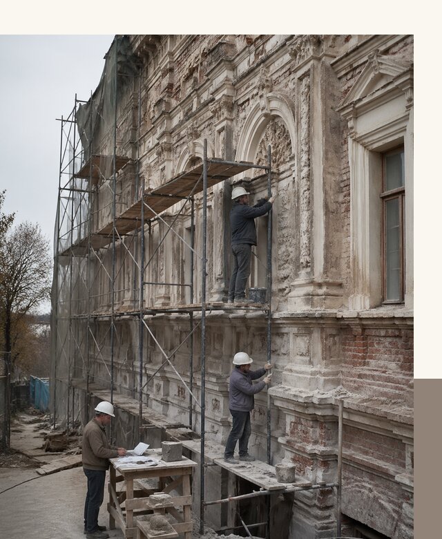 Реставрация объектов культурного наследия под ключ в Ленинске-Кузнецком