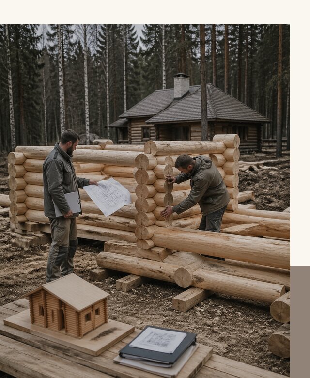 Проектирование и строительство домов из бревна в Ленинске-Кузнецком